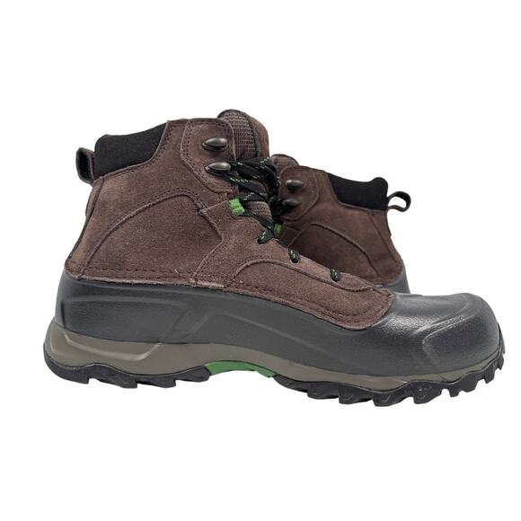 The North Face Snowfuse Winter Boots Men's Size 12.5 Brown Waterproof Suede - Picture 4 of 10